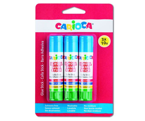 Carioca: Školsko štift ljepilo 10g 3 kom