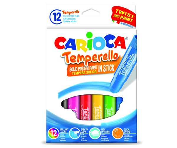 Carioca: Tempere u obliku palice 6 boja