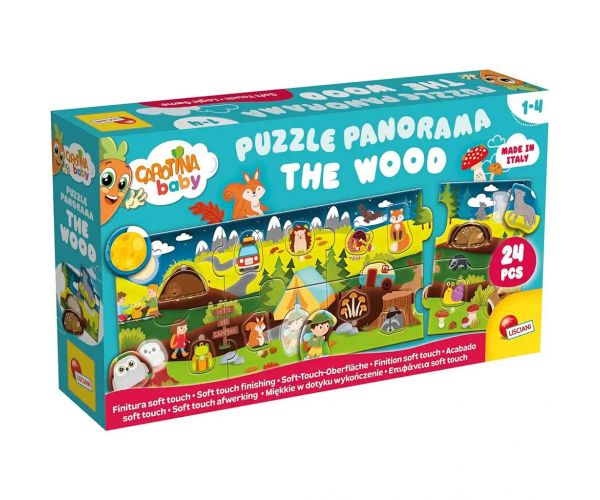 Carotina baby: Az erdő panoráma puzzle 24db-os - Lisciani