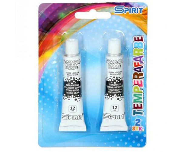 Bijela tempera u tubi 2x12ml