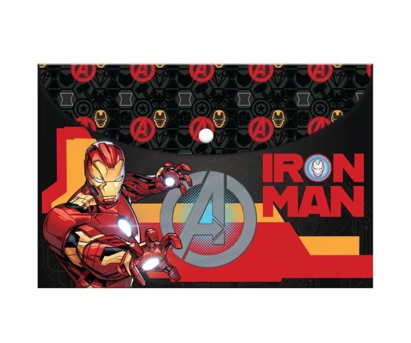 Luna: Iron Man mapa s kopčom, A4 formata