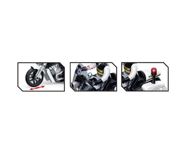 Luna: Light Striker policijski motor s policajcem, svjetlom i zvukom 1/10