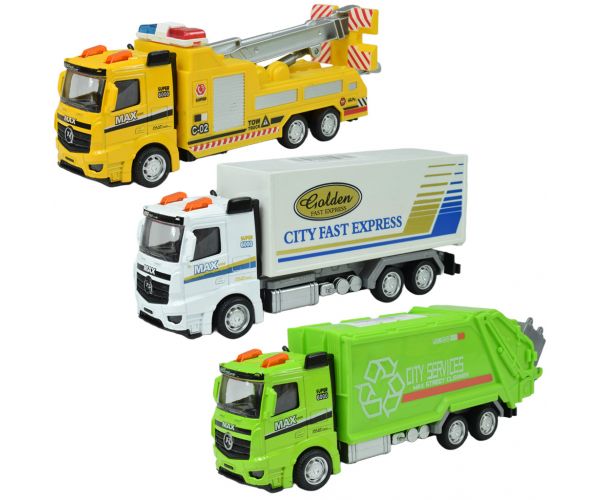 City Cars: Gradski kamion s kotačima u različitim verzijama 19cm 1kom