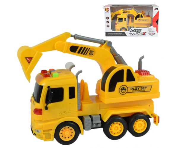 City Truck: Bager kamion s svjetlom i zvukom 20cm