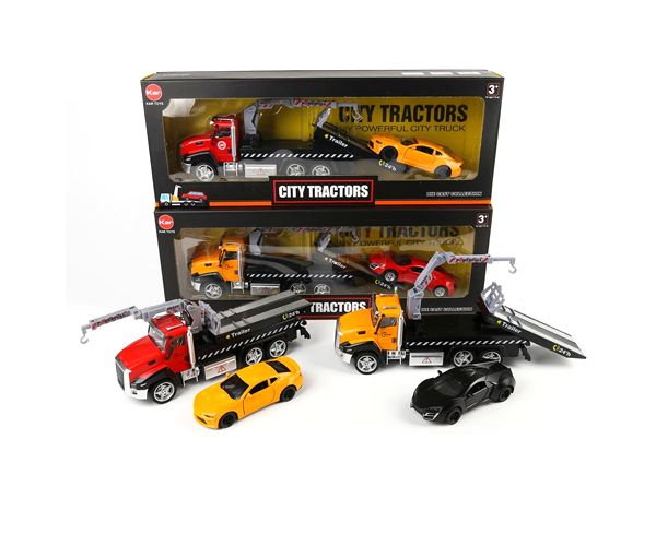 City Tractors metalni kamion sa sportskim automobilom - dvije vrste