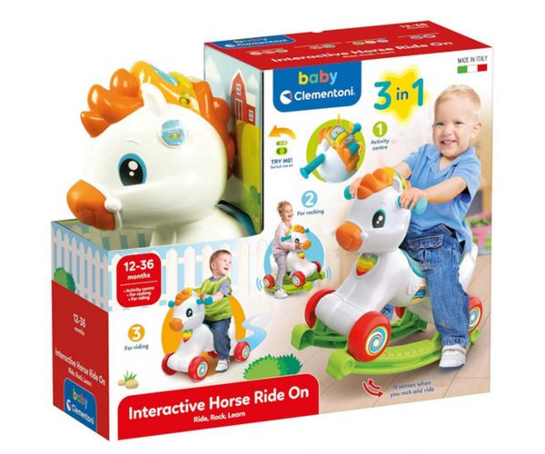 Clementoni Baby: 3 u 1 interaktivna ljuljačka poni