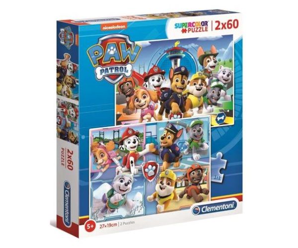 Clementoni: Paw Patrol puzzle 2x60kom
