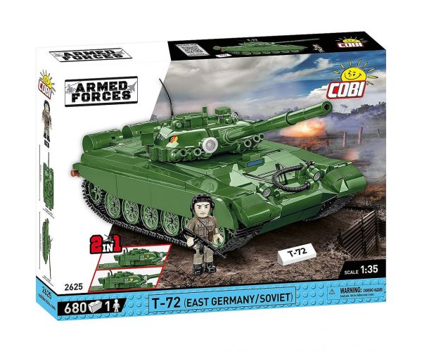 COBI: Armed Forces T-72 (East Germany/Soviet) harckocsi építőjáték (2625)