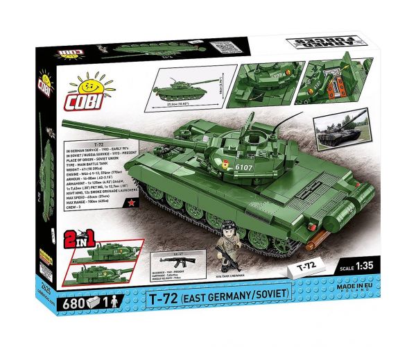 COBI: Armed Forces T-72 (Istočna Njemačka/Sovjetski) igračka za sastavljanje tenka (2625)