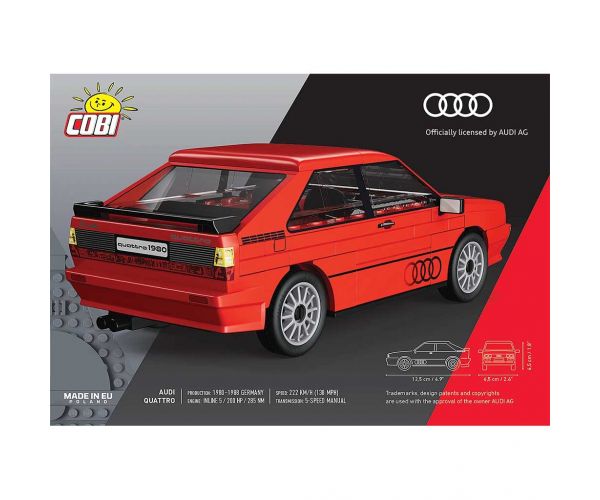 COBI: Audi Quattro 1980 set za sastavljanje automobila (24664)