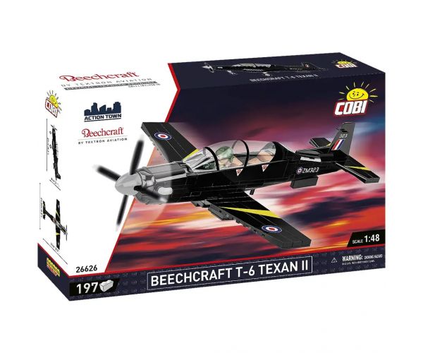 COBI: Beechcraft T-6 Texan II fekete építőjáték (26626)