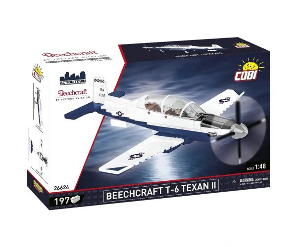 COBI: Beechcraft T-6 Texan II kék-fehér építőjáték (26624)