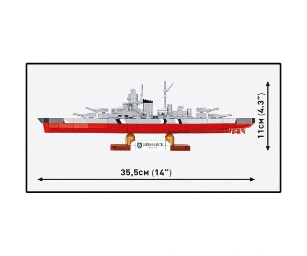 COBI: Bojni brod Bismarck iz II. svjetskog rata - građevni set (4854)