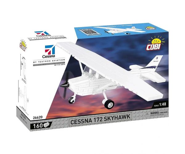 COBI: Cessna 172 Skyhawk fehér építőjáték (26620)