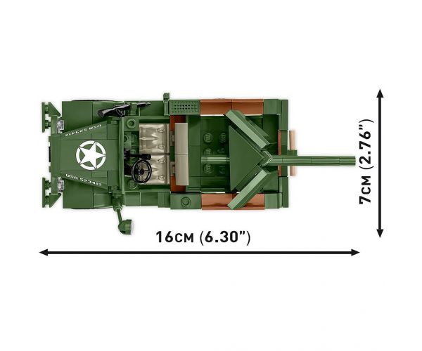COBI: Drugi svjetski rat 37 mm GMC M6 Fargo građevni set (3116)