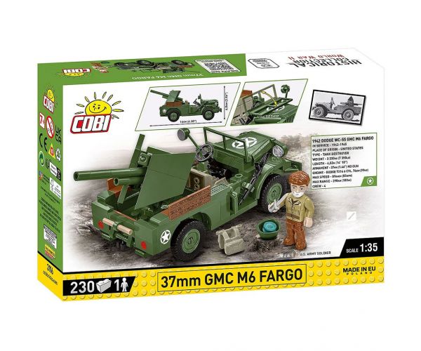 COBI: Drugi svjetski rat 37 mm GMC M6 Fargo građevni set (3116)