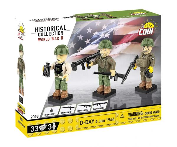 COBI: WWII D nap 1944. június 6. figura szett (2058)