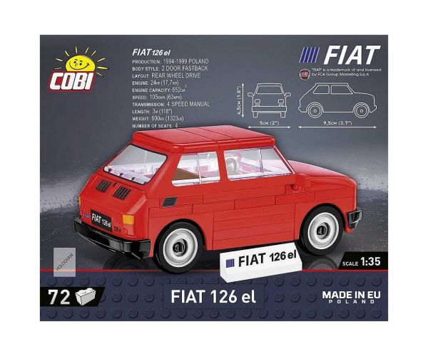 COBI: Fiat 126p el auto igračka za slaganje (24531)
