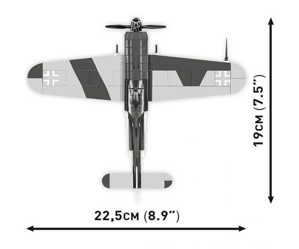 COBI: Focke-Wulf FW 190 F-8 iz Drugog svjetskog rata - set za sastavljanje (5871)