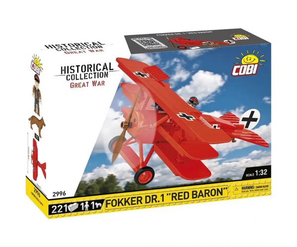 COBI: Fokker Dr. I „Vörös báró” építőjáték (2996)