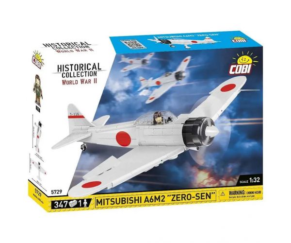 COBI: Mitsubishi A6M2 Zero‑Sen repülőgép építőjáték (5729)