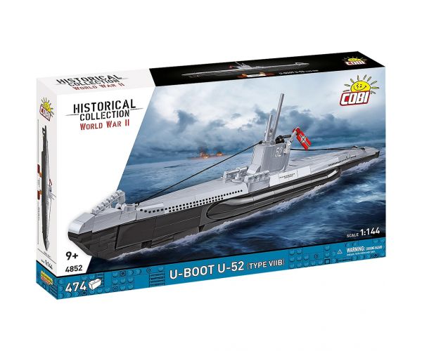 COBI: WW II U-Boot U-52 (Type VIIB) hajó építőjáték (4852)