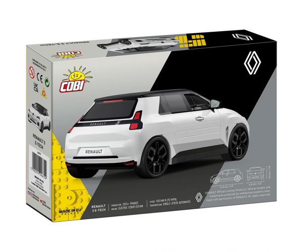 COBI: Renault 5 E-Tech bijeli automobil - set za sastavljanje (24675)