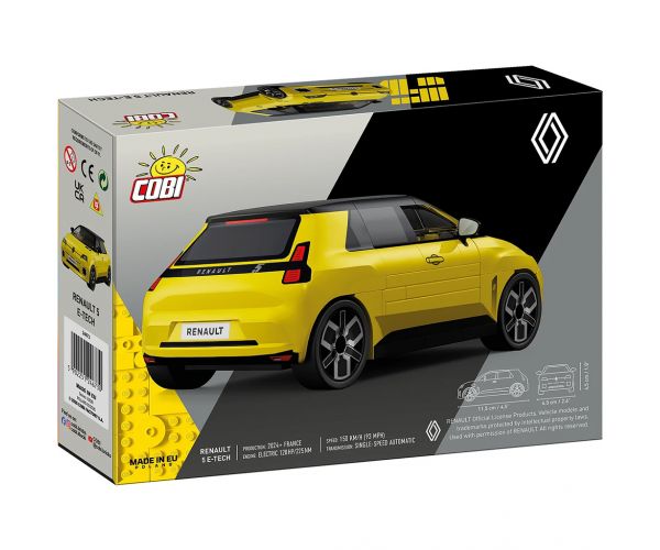 COBI: Renault 5 E-Tech žuti auto igračka za slaganje (24673)