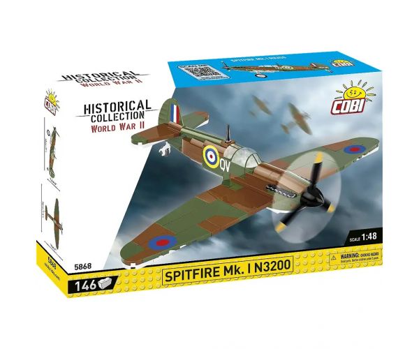 COBI: Spitfire Mk I N3200 Imperial War Museum Duxford repülő építőjáték (5868)