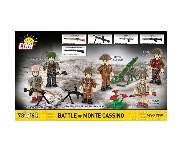 COBI: set figura iz bitke za Monte Cassino (II. svjetski rat) (2063)