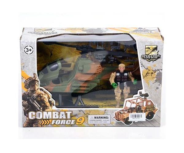 Combat Force 9 Izviđački helikopter sa figurom