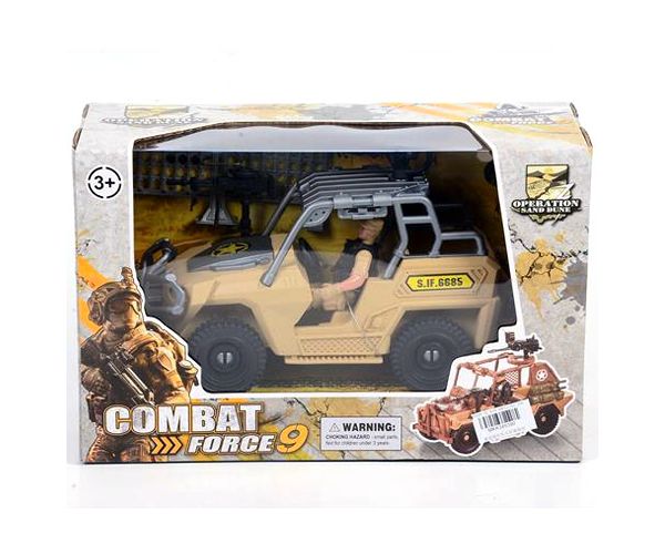 Combat Force 9 vojni terenac sa figurom