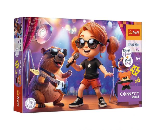 Connect Sue 70db-os puzzle figurával és 6 építőkockával - Trefl