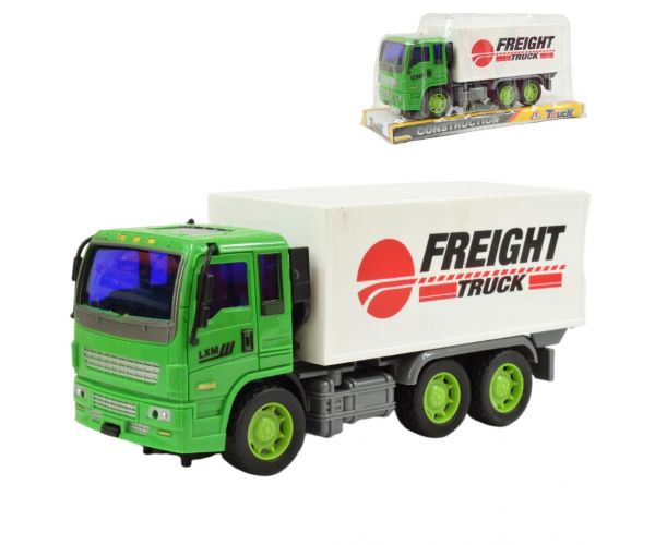 Construction Truck: Kontejnerski kamion s dizajnom zamašnjaka 19 cm