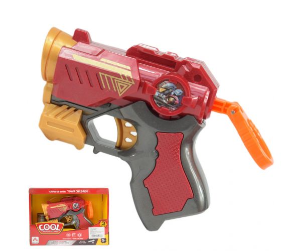 Cool Soft Bullet Gun: Mala spužvasta puška sa patronama crvene boje 14cm