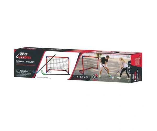 CROSS Floorball labdajáték szett 2db ütővel és 2db kapuval - Woodyland