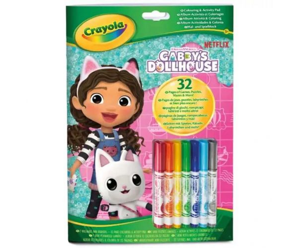 Crayola: Color & Activity - Gabi babaháza foglalkoztató 7 db filctollal