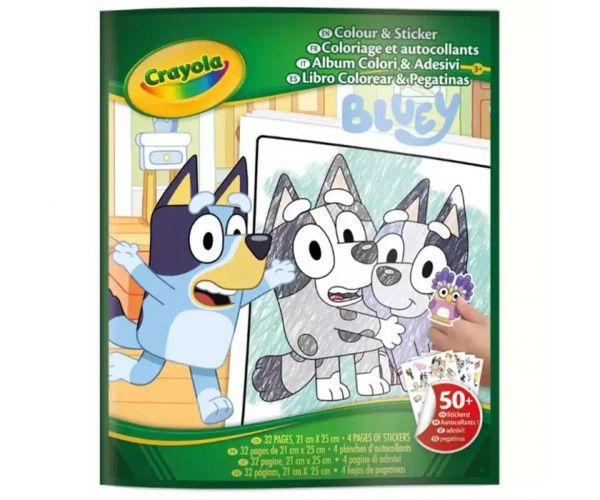 Crayola: Színező és matricázó füzet - Bluey