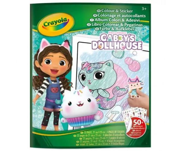 Crayola: Színező és matricázó füzet - Gabi babaháza