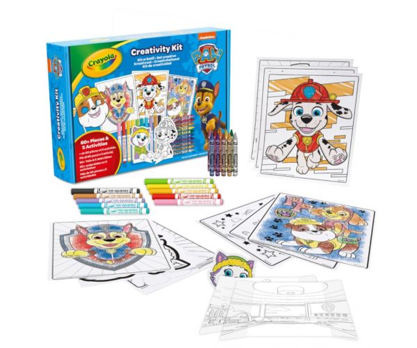 Crayola: Mancs őrjárat 5 az 1-ben 60db-os foglalkoztató kreatív kifestő szett