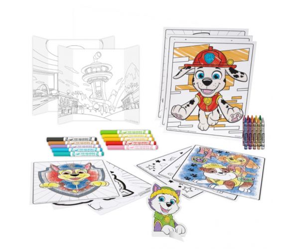 Crayola: Paw Patrol 5 u 1, 60-dijelni zabavno-kreativni set za bojanje