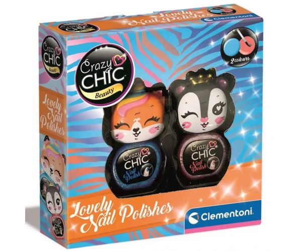 Crazy Chic: Állatfejes körömlakk készlet - Clementoni