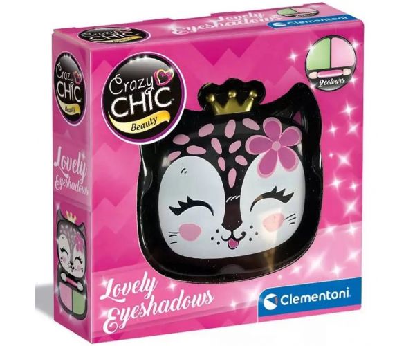 Crazy Chic: Szemhéjfesték párduc alakú tárolóban - Clementoni