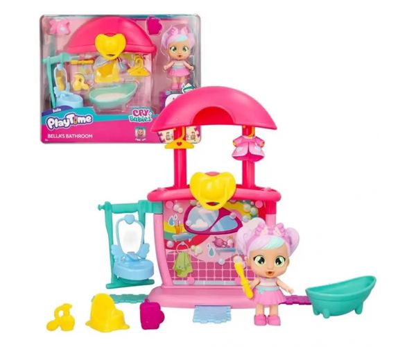 Cry Babies: Playtime - Bella fürdőszobája játékszett