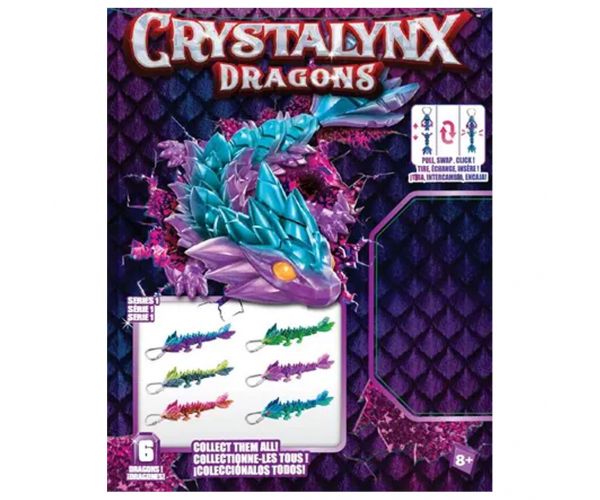 CrystaLynx: Gyűjthető sárkányok kulcstartó - Spin Master