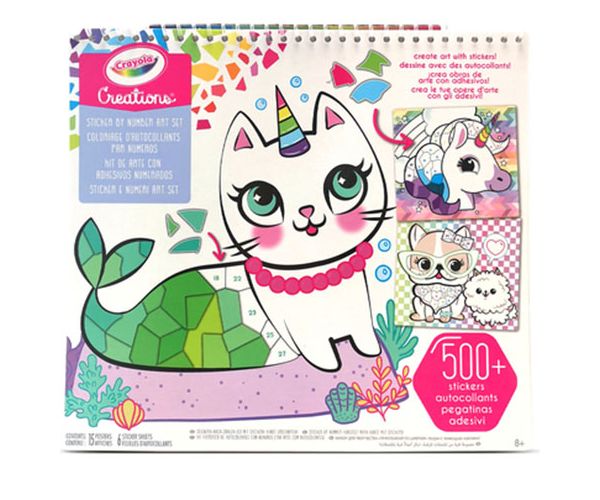 Crayola: Creations knjižica sa nekoliko kreativnih mozaik naljepnica