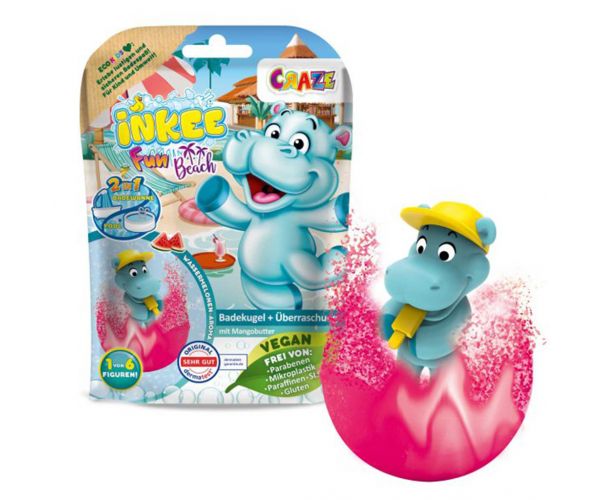 Craze bomba za kupanje s iznenađenjem - figure Hippo