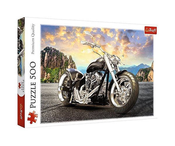 Crni Chopper motor vrhunske puzzle 500kom - Trefl