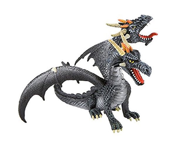 Crni dvoglavi zmaj figura - Bullyland