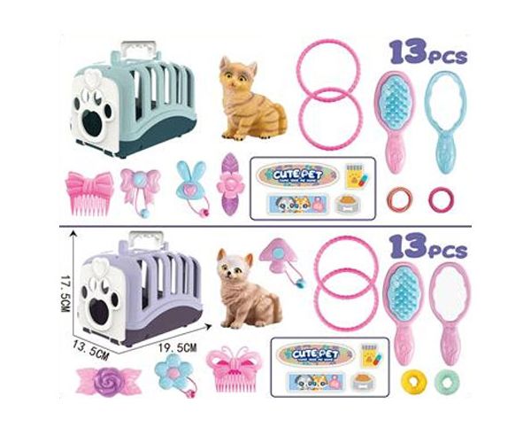 Cute Pet komplet igračaka za prijenos kućnih ljubimaca za mačiće u dvije verzije